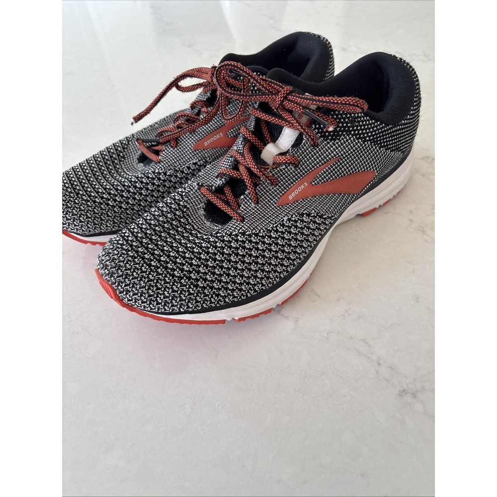 Brooks Revel 2 Men's 11 Athletic Running Sneakers Black Orange Shoes Nice